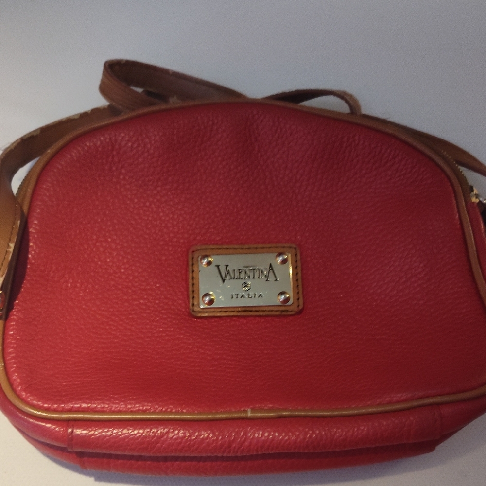 Valentina Bold Red Crossbody Bag
